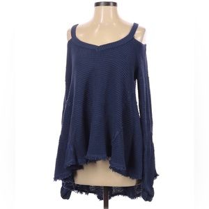 Free People Thermal Cold Shoulder Sweater